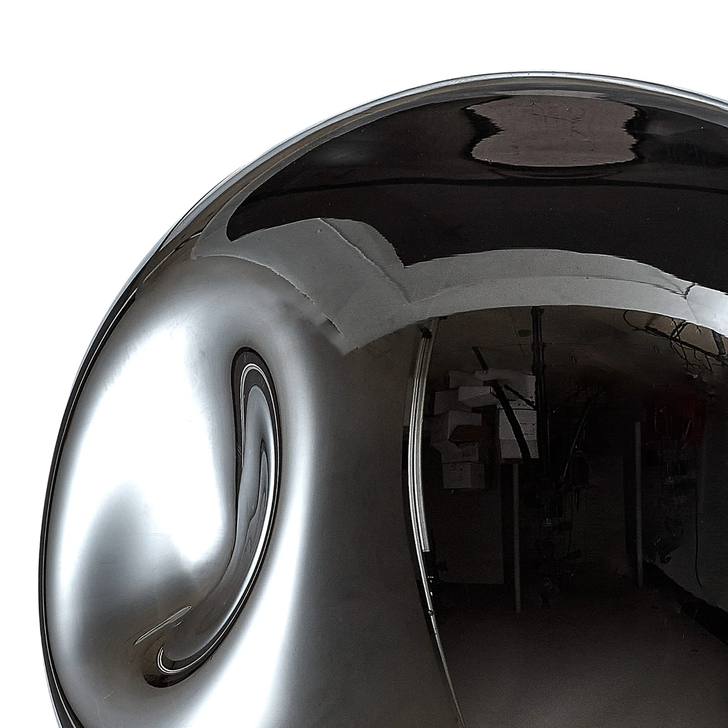 Idolite Devine 25x23.5cm Chrome Plated Round Dimple Glass Shade