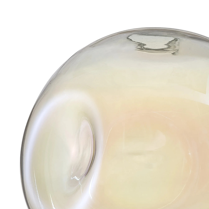 Idolite Devine 25x23.5cm Iridescent Round Dimple Glass Shade