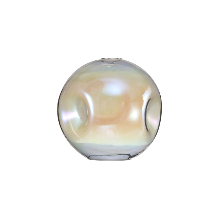 Idolite Devine 25x23.5cm Iridescent Round Dimple Glass Shade