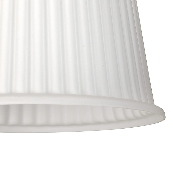 Idolite Devine 28x17.5cm Opal Ribbed Dome Glass Shade