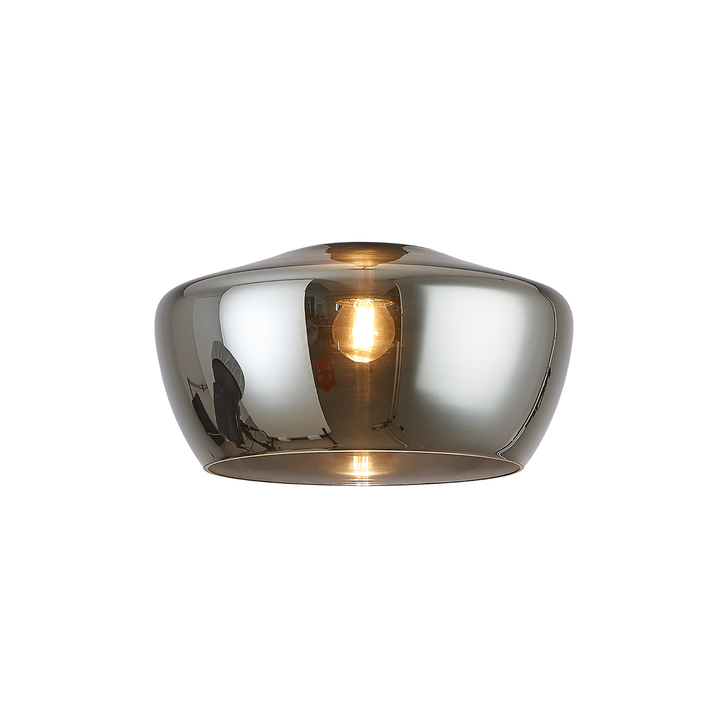 Idolite Devine 30x16.5cm Chrome Plated Trapezium Glass Shade