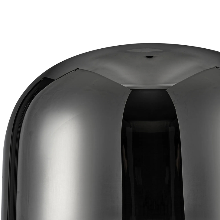 Idolite Devine 30x17cm Chrome Plated Cloche Glass Shade