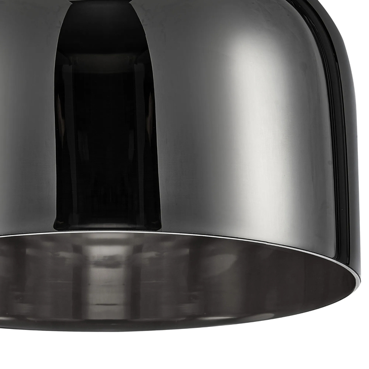 Idolite Devine 30x17cm Chrome Plated Cloche Glass Shade