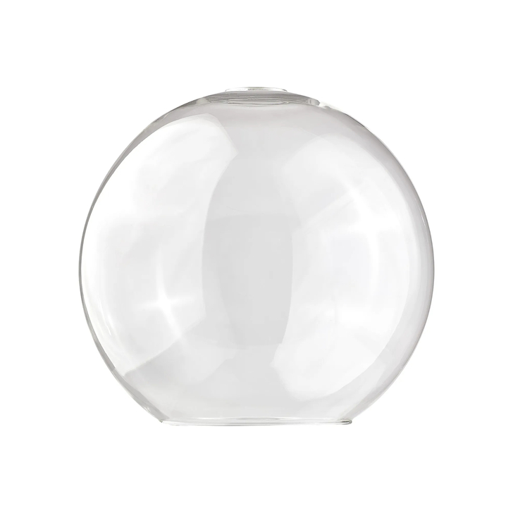 Idolite Devine 30x28cm Open Mouth Round Clear Globe Glass Shade