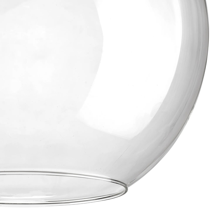 Idolite Devine 30x28cm Open Mouth Round Clear Globe Glass Shade