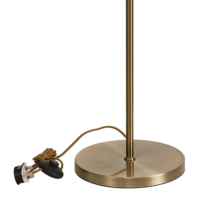 Idolite Devine Antique Brass 1 Light E27 143cm Uplight Floor Lamp Without Shade,