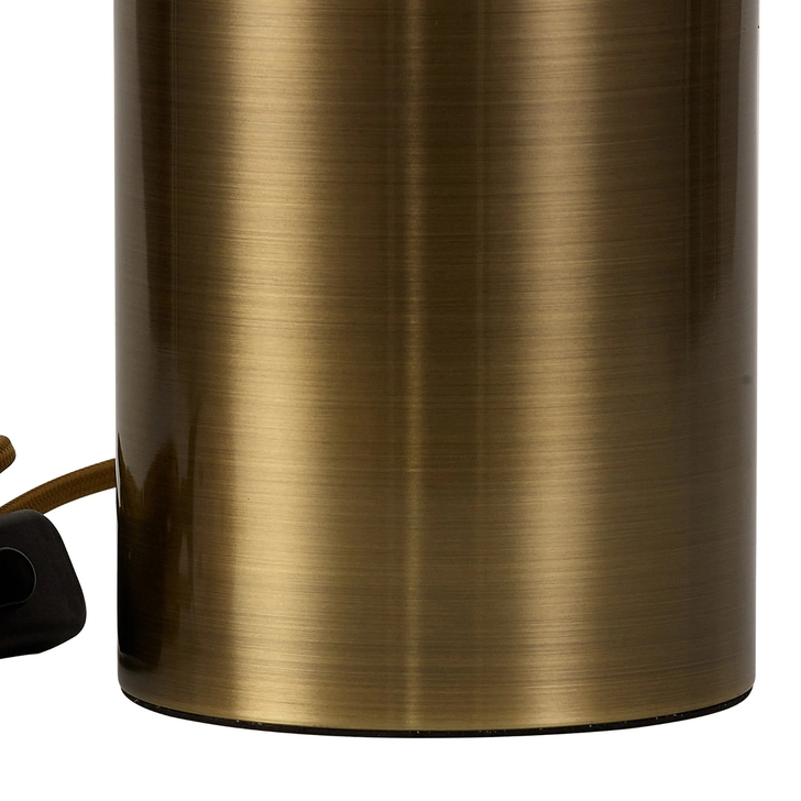 Idolite Devine Antique Brass 1 LIght E27 15cm Uplight Table Lamp Without Shade,