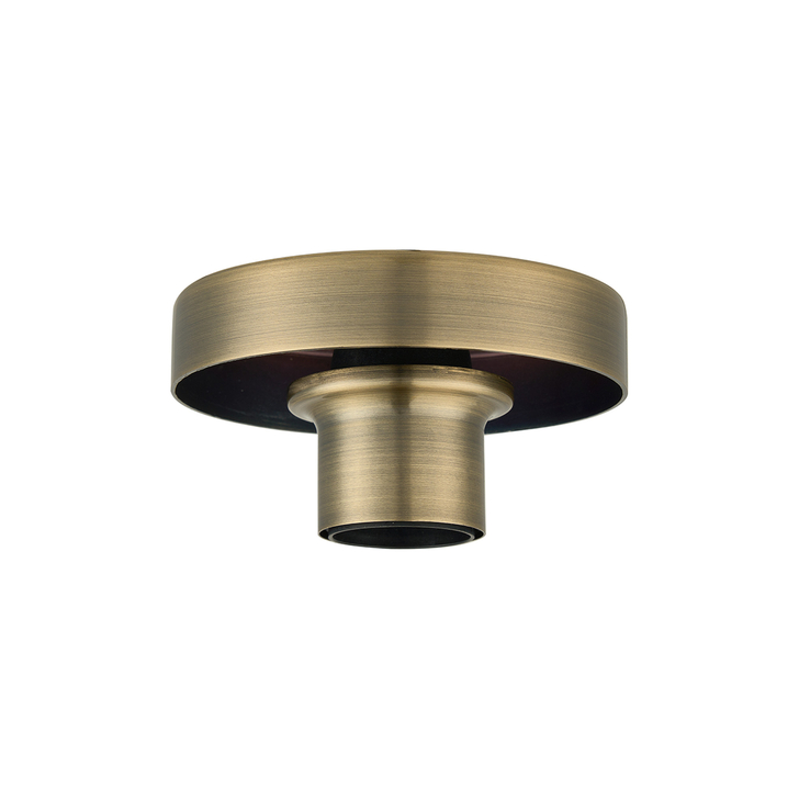 Idolite Devine Antique Brass 1 Light E27 Shallow Ceiling Light (FRAME ONLY)