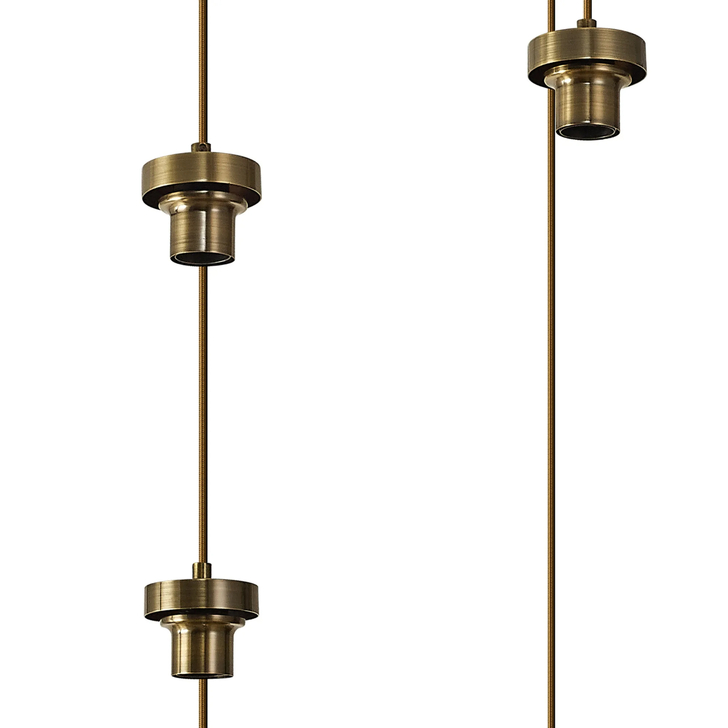 Idolite Devine Antique Brass 9 Light E27 Oval Multiple Pendant (FRAME ONLY)