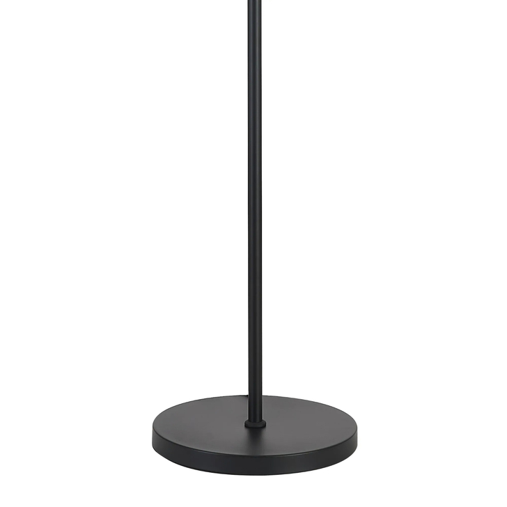 Idolite Devine Floor Lamp, 1 Light E27, Satin Black/Burnt Orange/Copper 40x22cm Velvet Shade