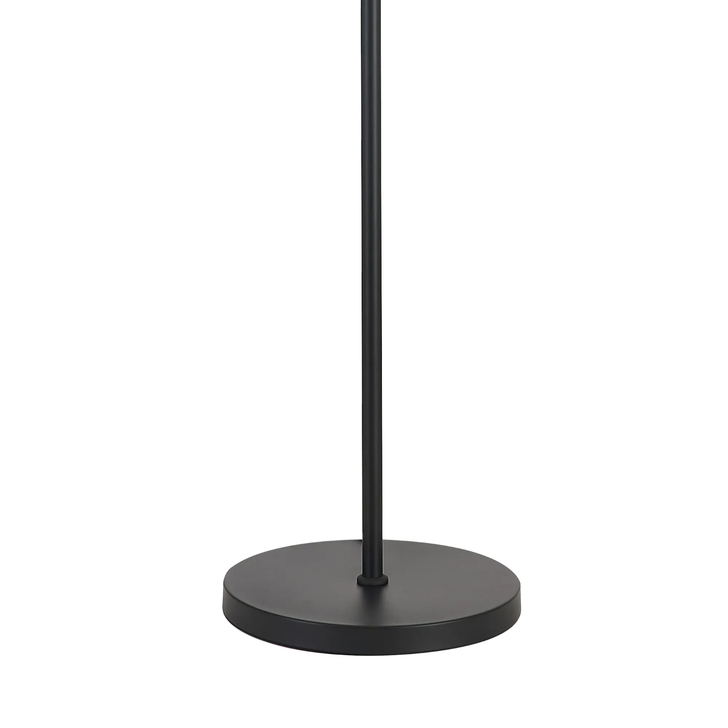 Idolite Devine Floor Lamp, 1 Light E27, Satin Black/Slate 40x22cm Satin Shade