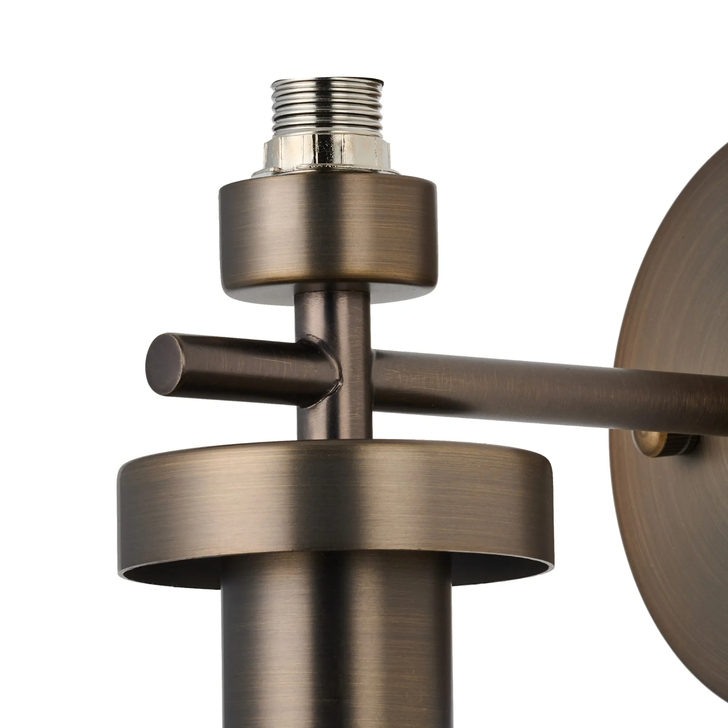 Idolite Devine Matt Bronze 1+1 Up & Down Light G9+E27 Wall Light (FRAME ONLY)