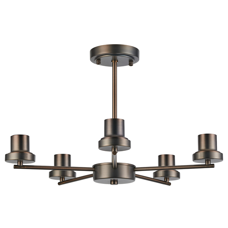 Idolite Devine Matt Bronze 5 Light Upward Semi Ceiling (FRAME ONLY)