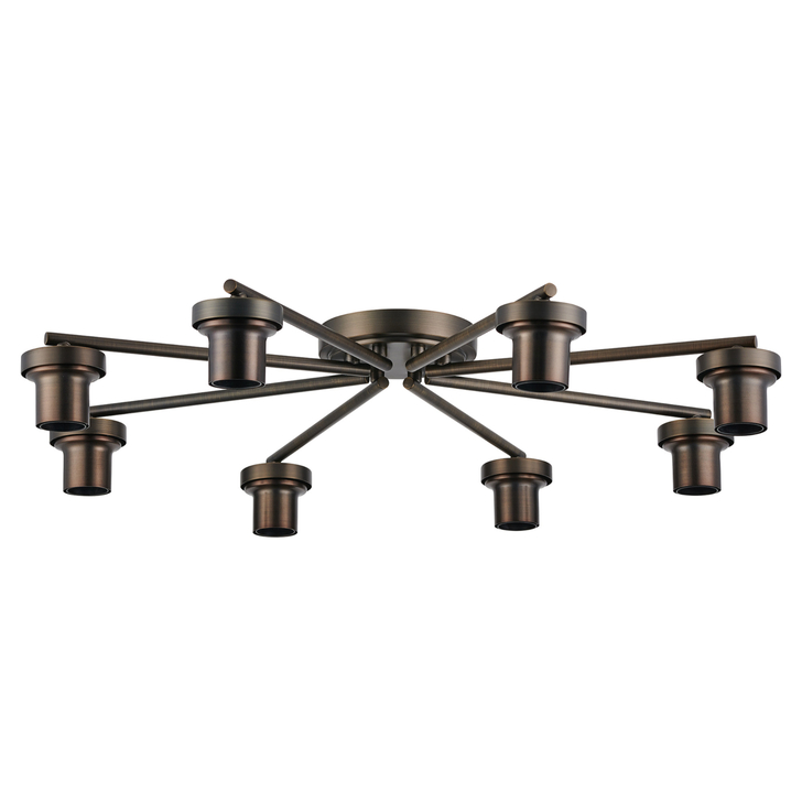 Idolite Devine Matt Bronze 8 Light Flush Ceiling (FRAME ONLY)