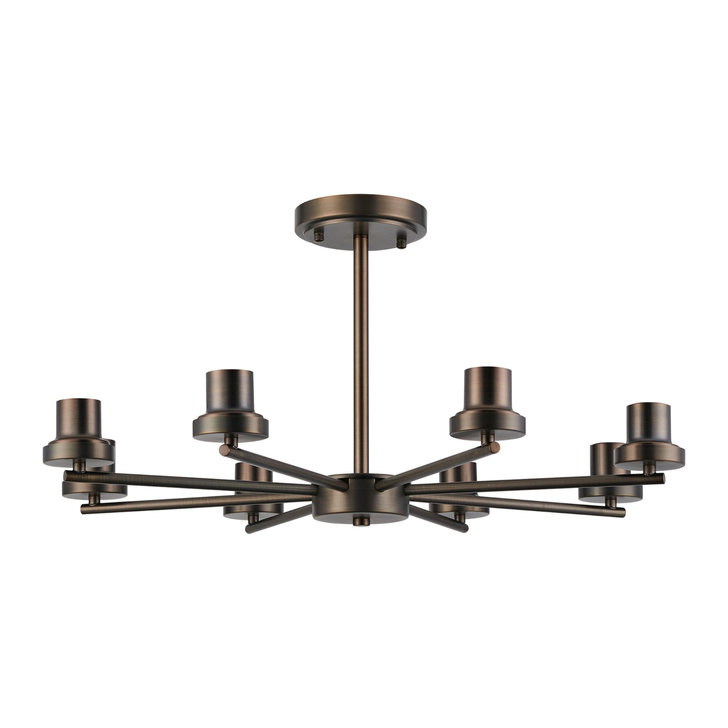 Idolite Devine Matt Bronze 8 Light Upward Semi Ceiling (FRAME ONLY)