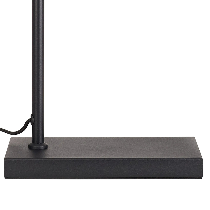 Idolite Devine Satin Black 1 Light E27 59cm Downward Table Lamp Without Shade,