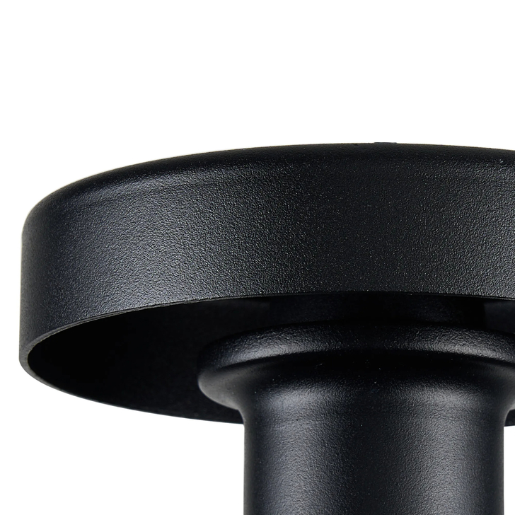 Idolite Devine Satin Black 1 Light E27 Shallow Ceiling Light (FRAME ONLY)