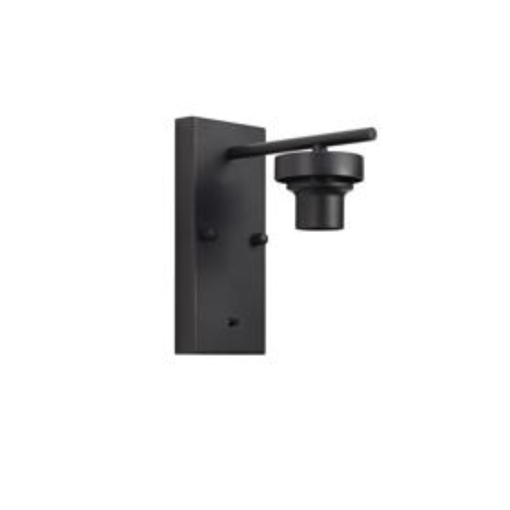 Idolite Devine Satin Black 1 Light E27 Switched Wall Light (FRAME ONLY)