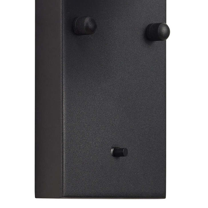 Idolite Devine Satin Black 1 Light E27 Switched Wall Light (FRAME ONLY)