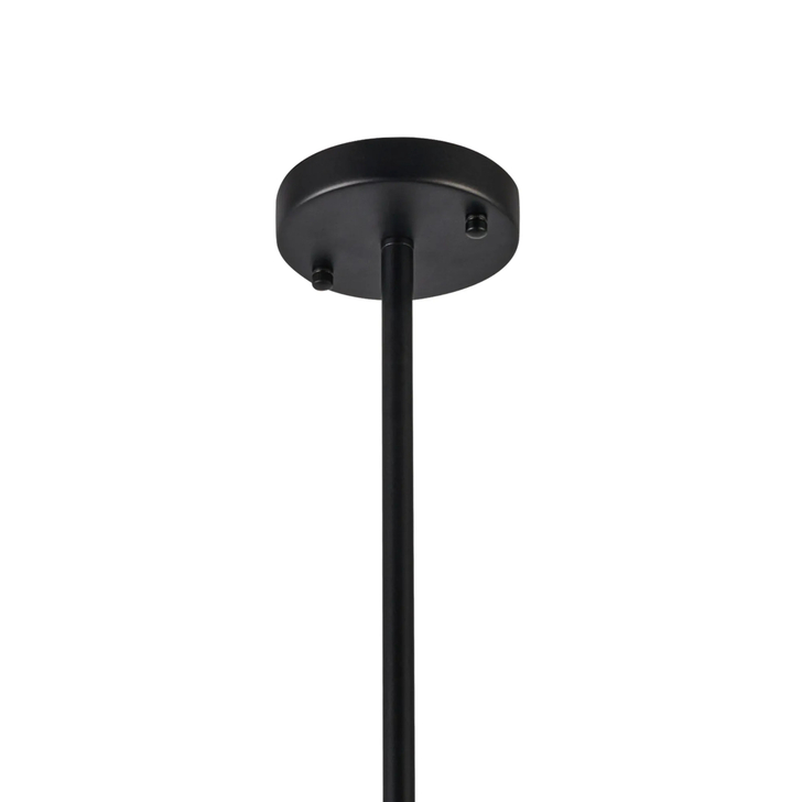 Idolite Devine Satin Black 4 Light E27 Fixed Linear Pendant (FRAME ONLY)