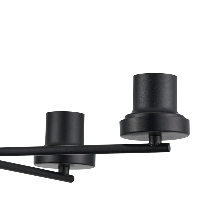 Idolite Devine Satin Black 5 Light Upward Semi Ceiling (FRAME ONLY)
