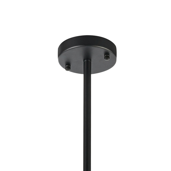 Idolite Devine Satin Black 6 Light E27 Fixed 3 Arm Pendant (FRAME ONLY)