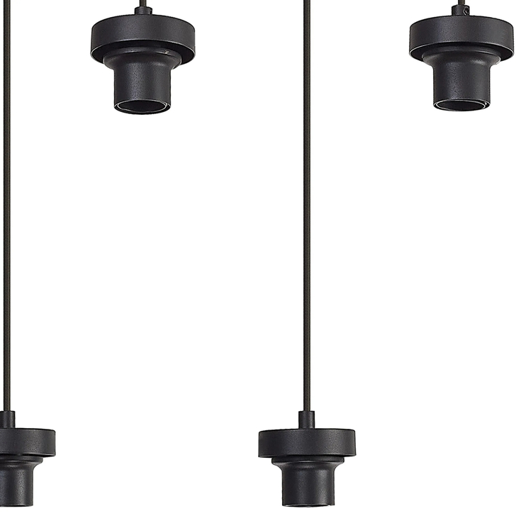 Idolite Devine Satin Black 9 Light E27 2m Rectangular Multiple Pendant (FRAME ONLY)