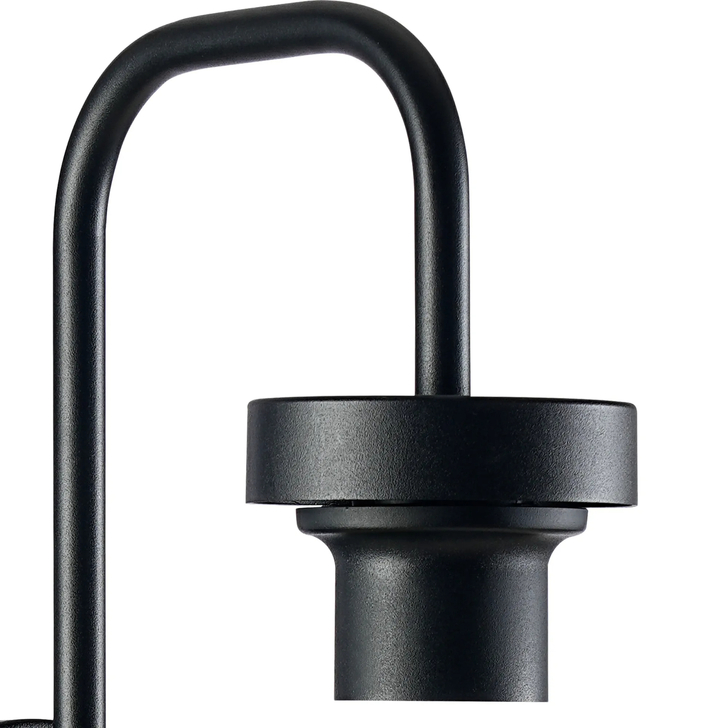 Idolite Devine Satin Black Curved 1 Light E27 Switched Wall Light (FRAME ONLY)