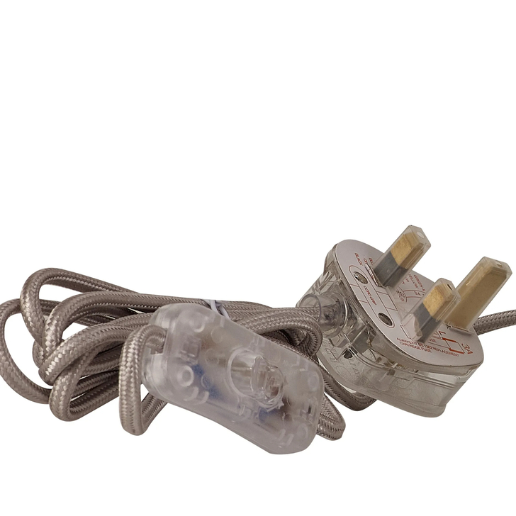 Idolite Devine Satin Nickel 1 LIght E27 15cm Uplight Table Lamp Without Shade,