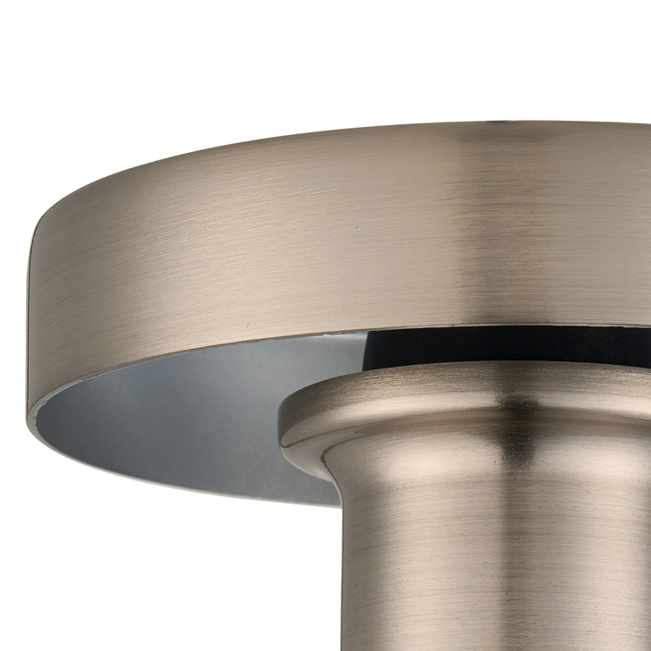 Idolite Devine Satin Nickel 1 Light E27 Shallow Ceiling Light (FRAME ONLY)