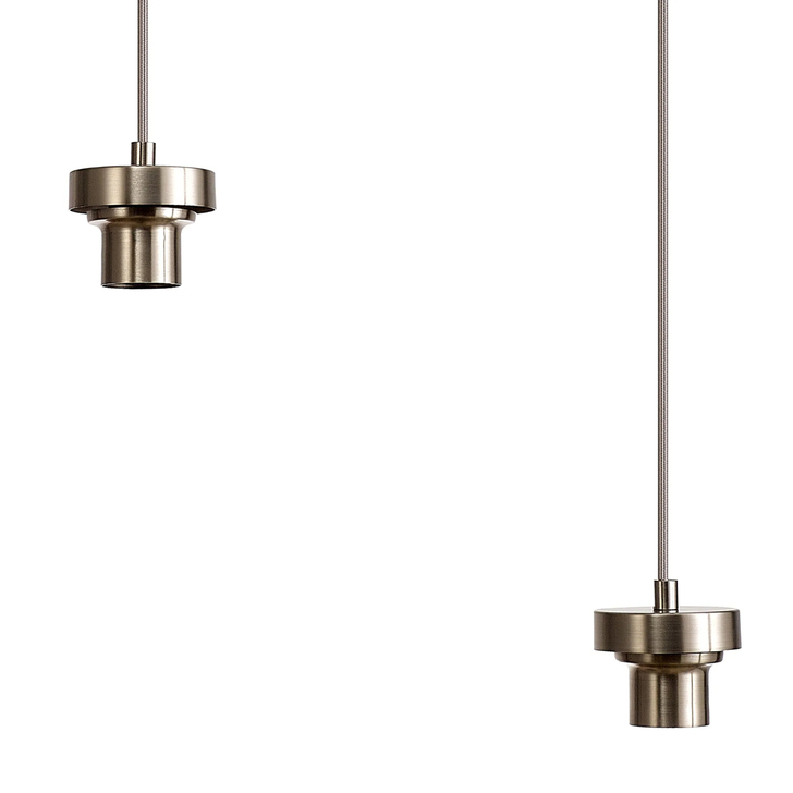 Idolite Devine Satin Nickel 3 Light E27 2m Linear Multiple Pendant (FRAME ONLY)