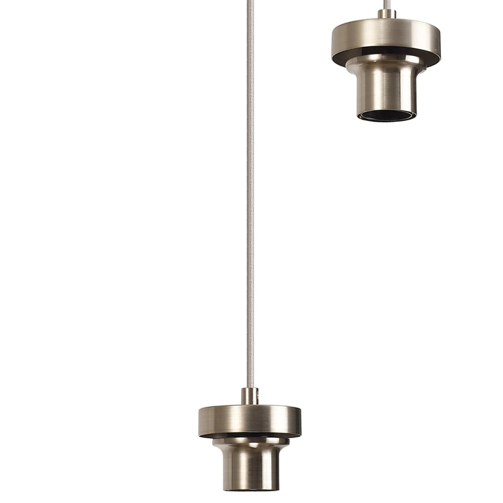Idolite Devine Satin Nickel 3 Light E27 2m Round Multiple Pendant (FRAME ONLY)