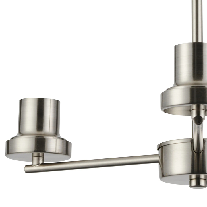 Idolite Devine Satin Nickel 3 Light Upward Semi Ceiling (FRAME ONLY)