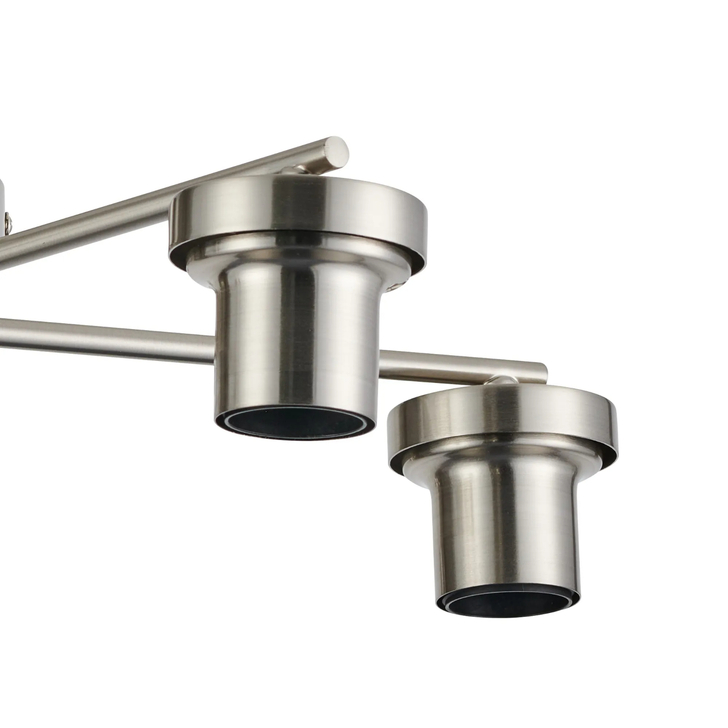 Idolite Devine Satin Nickel 5 Light Flush Ceiling (FRAME ONLY)