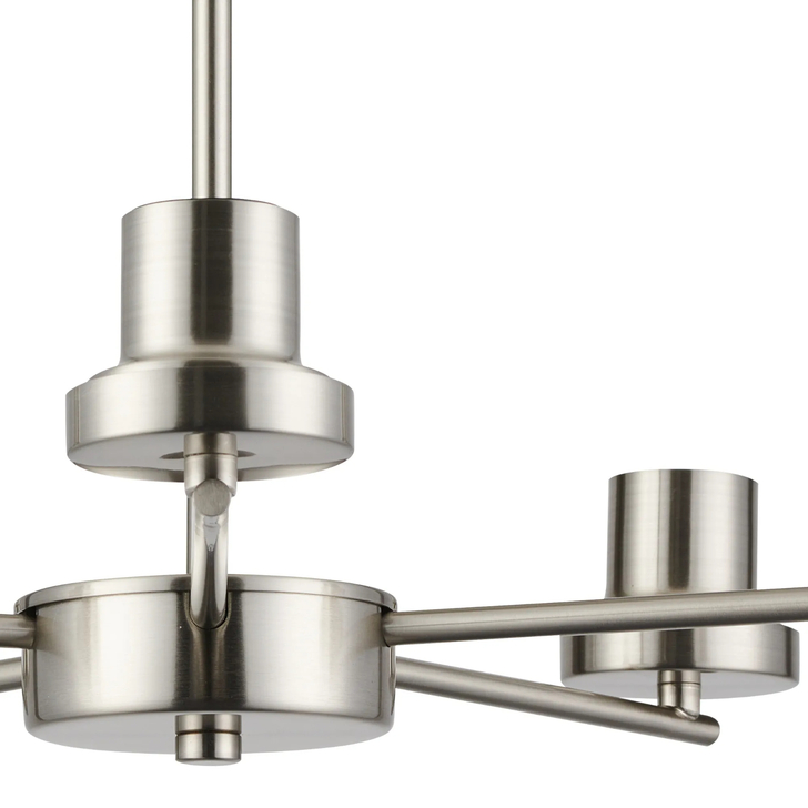 Idolite Devine Satin Nickel 5 Light Upward Semi Ceiling (FRAME ONLY)