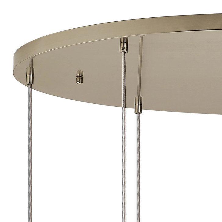 Idolite Devine Satin Nickel 9 Light E27 Oval Multiple Pendant (FRAME ONLY)