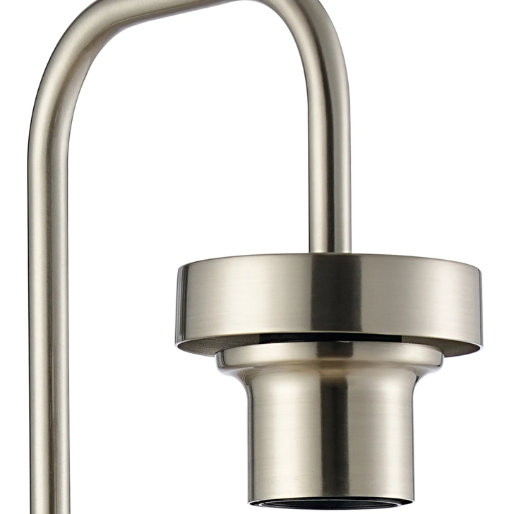 Idolite Devine Satin Nickel Curved 1 Light E27 Switched Wall Light (FRAME ONLY)