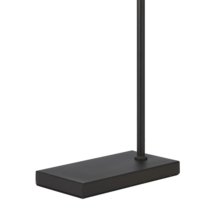 Idolite Devine Table Lamp, 1 Light E27, Satin Black/Ochre 20x16.5cm Velvet Shade