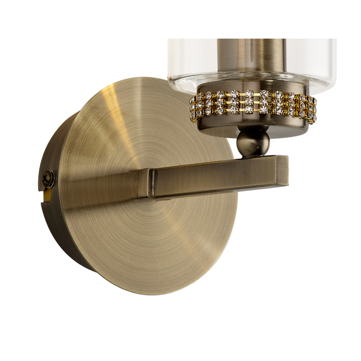 Idolite Euston Antique Brass Single Wall Light