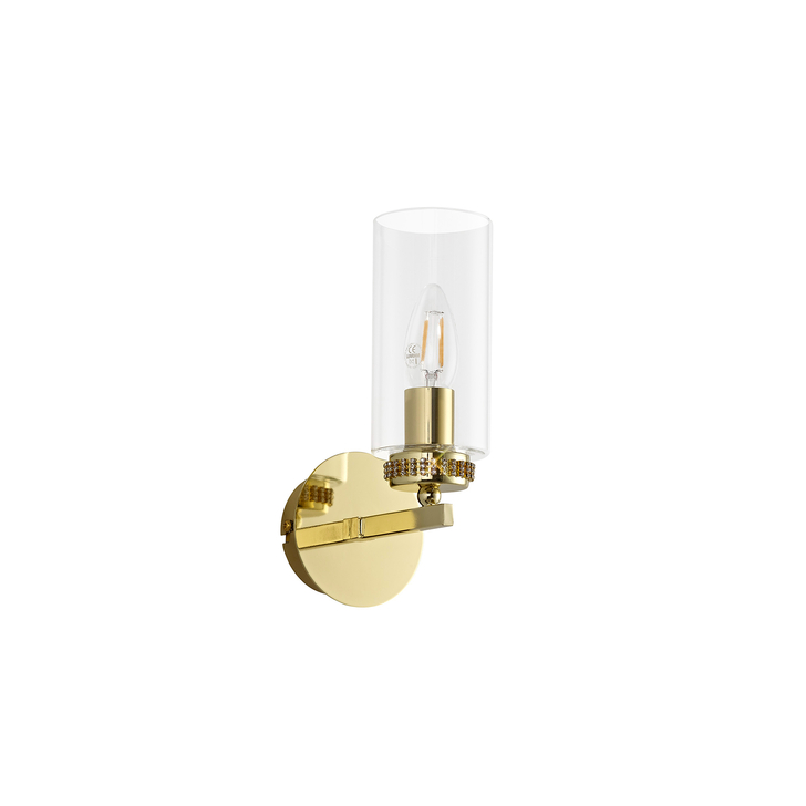 Idolite Euston Polished Gold Single Wall Light