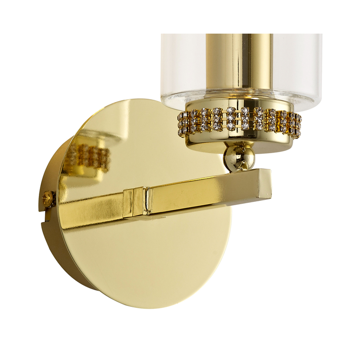 Idolite Euston Polished Gold Single Wall Light