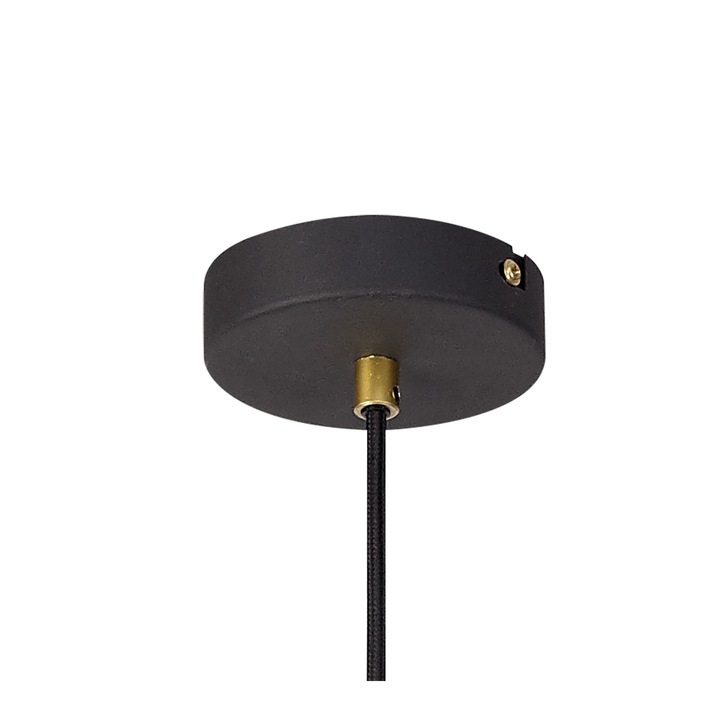 Idolite Fairlop Sand Black/Painted Gold Large Single Pendant Light