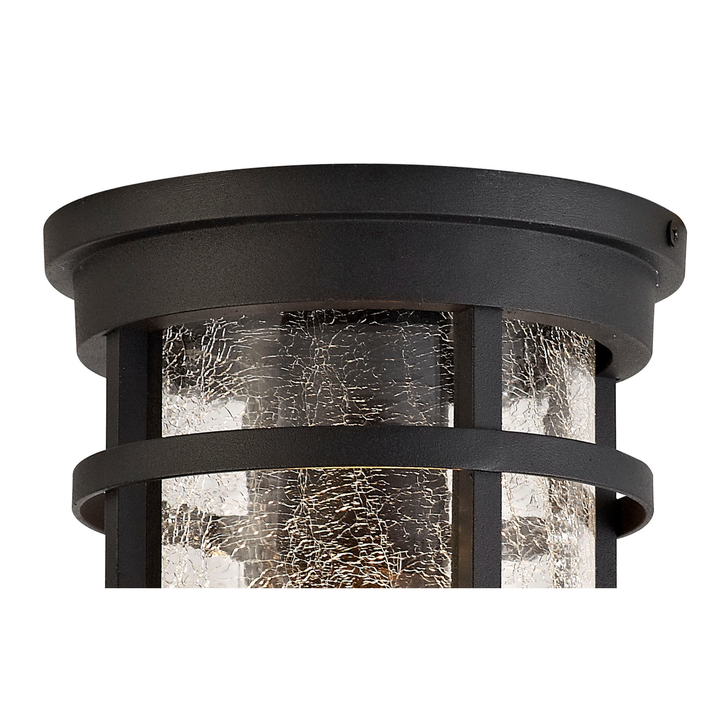 Idolite Ferringdon Black Exterior Flush Ceiling Light