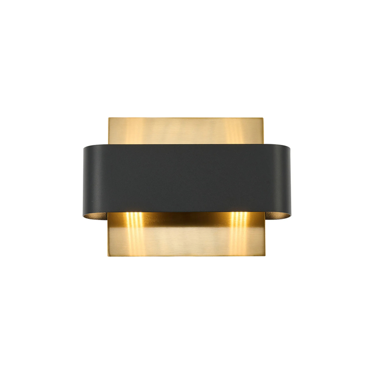 Idolite Garda Wall Lamp: 2 Light G9: Brass Gold/Painted Black