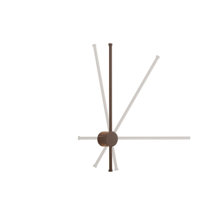 Idolite Ghent Slim Linear Exterior Wall Lamp: 12W LED: 3000K: IP54: Dark Brown