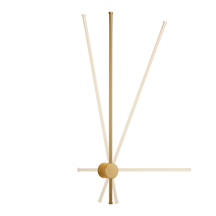 Idolite Ghent Slim Linear Exterior Wall Lamp: 20W LED: 3000K: IP54: Sand Gold