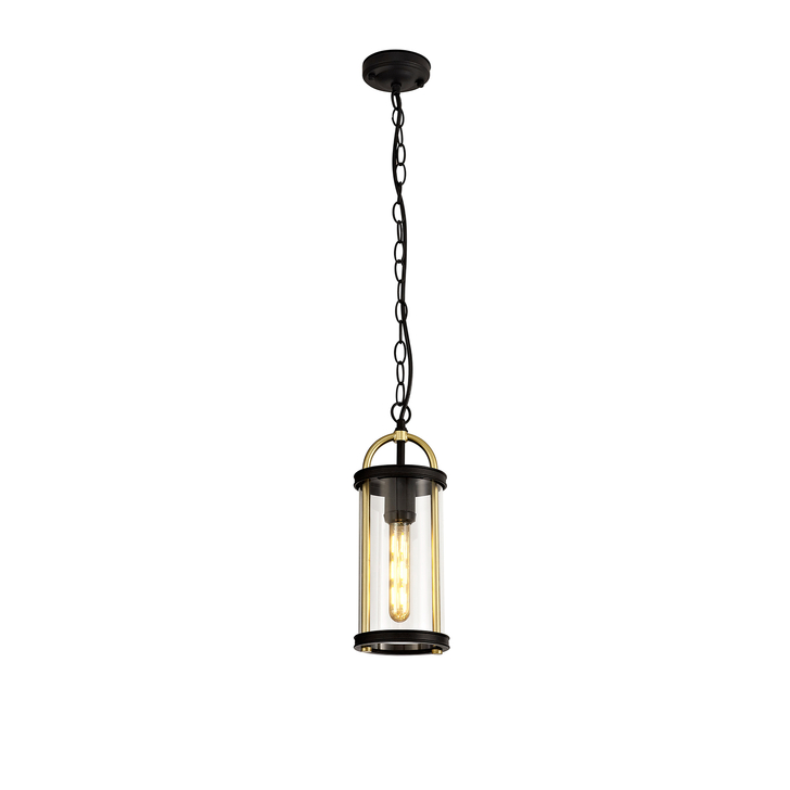 Idolite Gongga Black/Gold Small Exterior Pendant Light - IP54