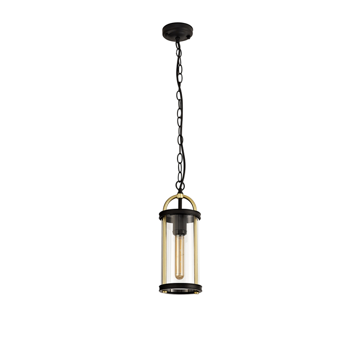 Idolite Gongga Black/Gold Small Exterior Pendant Light - IP54