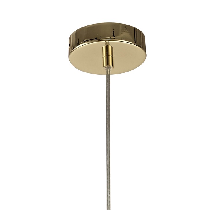 Idolite Greenford Polished Brass Sphere Single Pendant