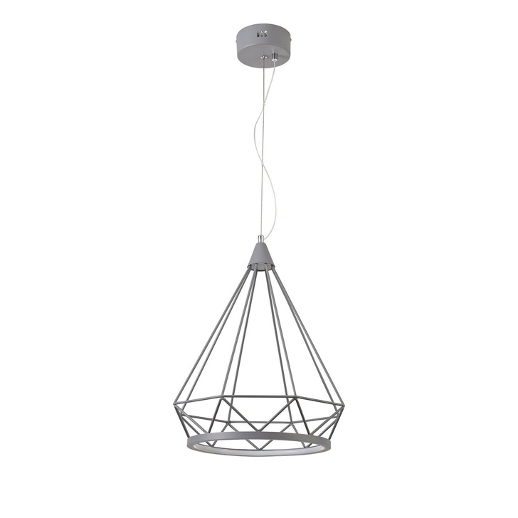 Idolite Halti Matt Grey Large Led Pendant - 3700K